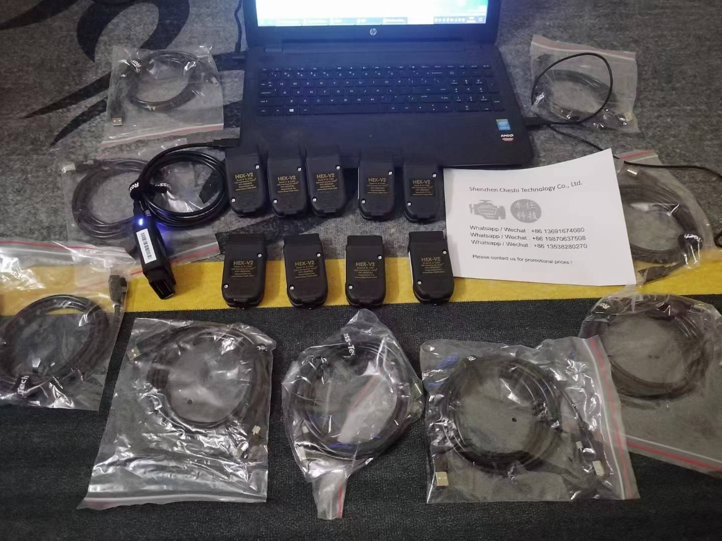 Real Software Interface CheShiTech.com V25.3.2 VCDS Hex V2 Unlimited Vin Cable VAG COM VCDS HEX ...
