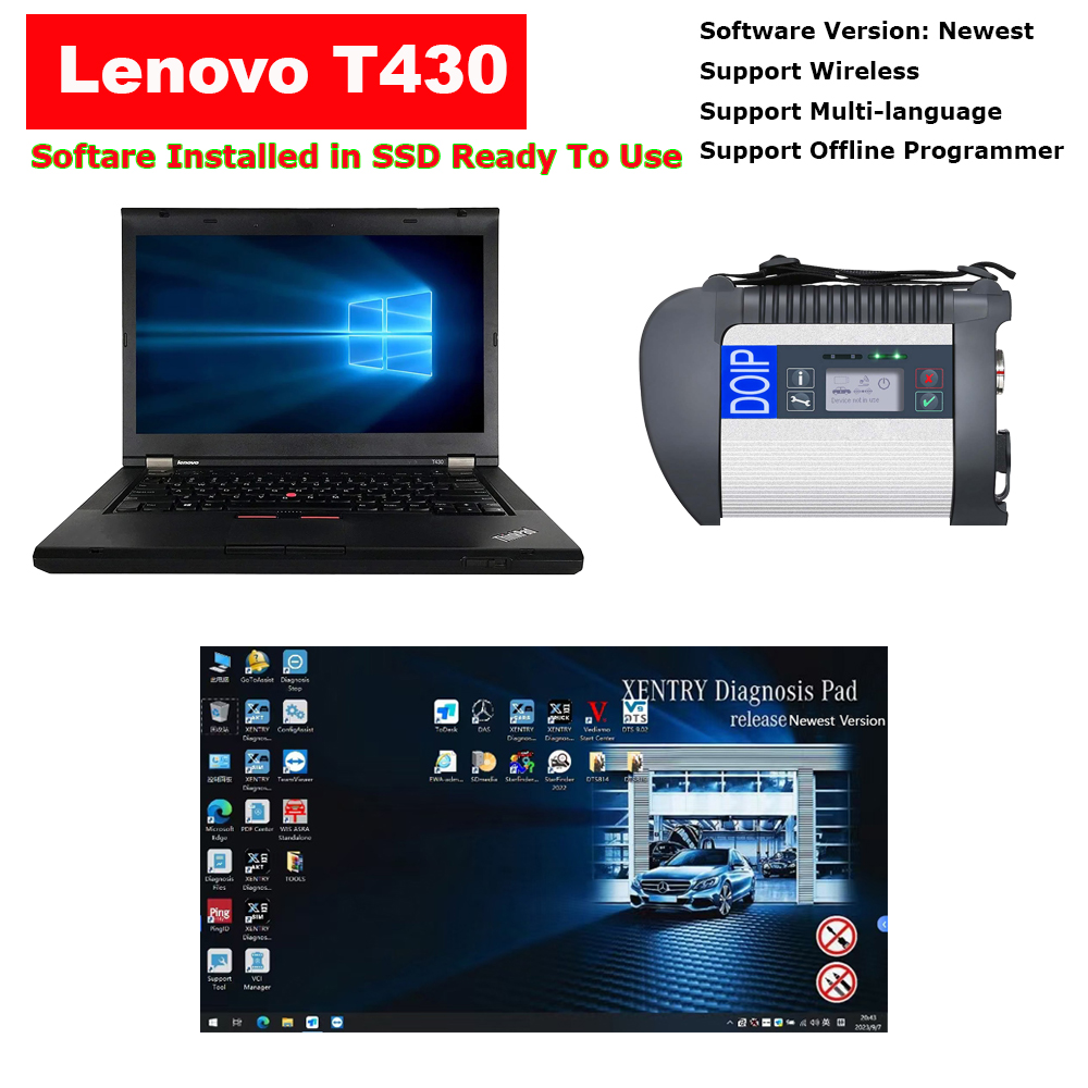 MB Star SD Connect C4 Software With T430