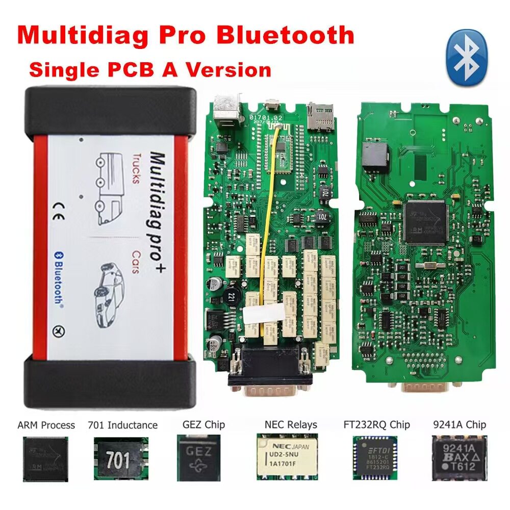 Bluetooth Multidiag Pro+ Single Board