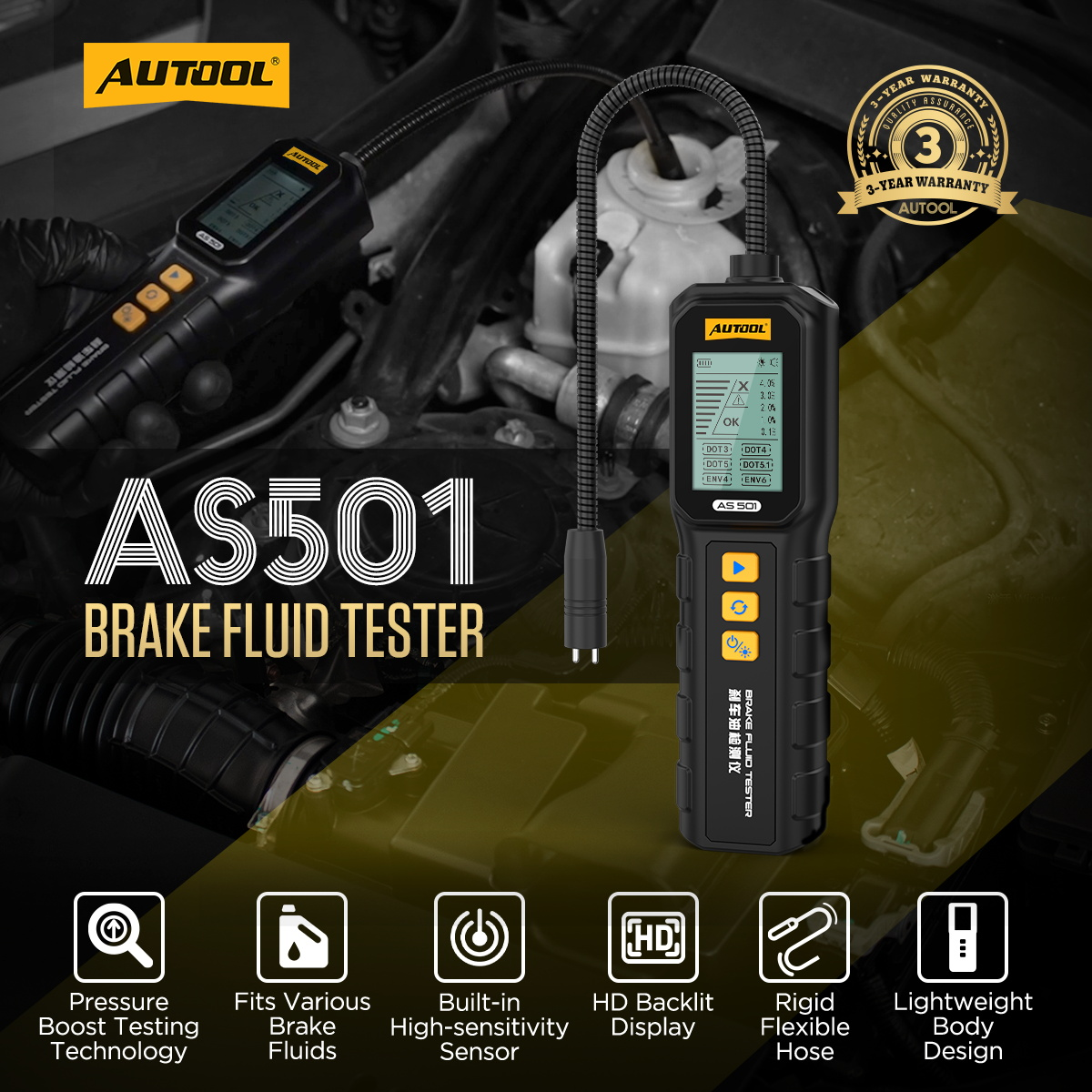 AUTOOL AS501 Brake Fluid Tester
